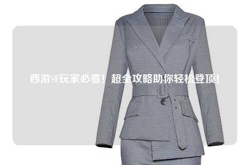 西游SF玩家必看！超全攻略助你輕松登頂！