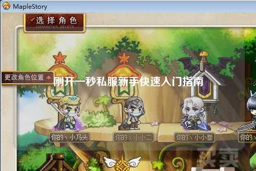 剛開(kāi)一秒私服新手快速入門指南