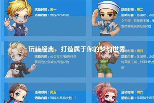 玩轉(zhuǎn)經(jīng)典，打造屬于你的夢(mèng)幻世界