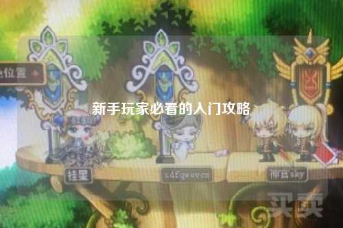 新手玩家必看的入門攻略