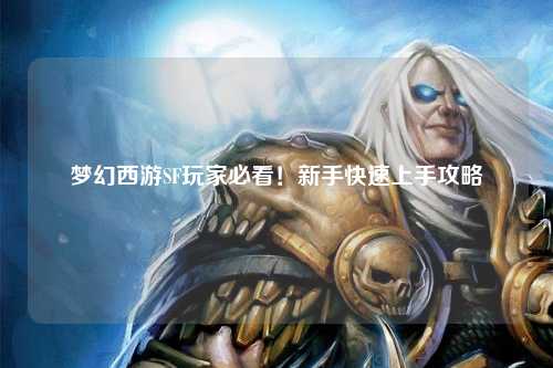 夢幻西游SF玩家必看！新手快速上手攻略