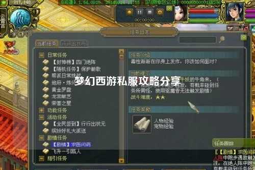 夢(mèng)幻西游私服攻略分享