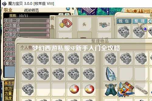 夢(mèng)幻西游私服SF新手入門(mén)全攻略