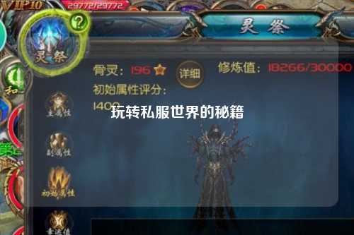玩轉(zhuǎn)私服世界的秘籍