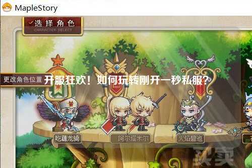 開服狂歡！如何玩轉(zhuǎn)剛開一秒私服？