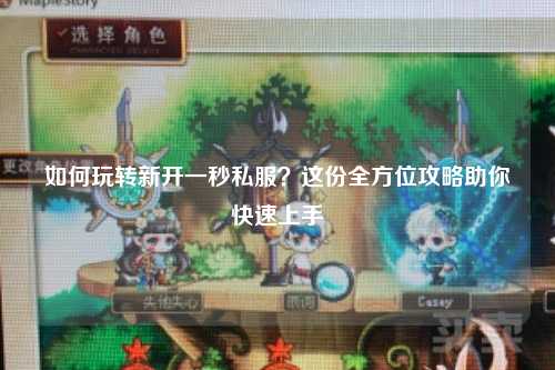 如何玩轉(zhuǎn)新開(kāi)一秒私服？這份全方位攻略助你快速上手