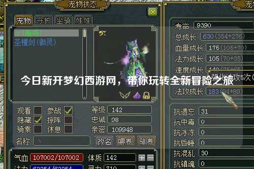 今日新開(kāi)夢(mèng)幻西游網(wǎng),帶你玩轉(zhuǎn)全新冒險(xiǎn)之旅