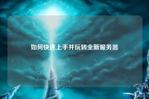 如何快速上手并玩轉(zhuǎn)全新服務(wù)器