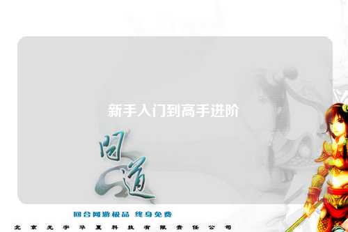 新手入門到高手進(jìn)階