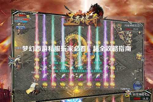 夢(mèng)幻西游私服玩家必看！超全攻略指南
