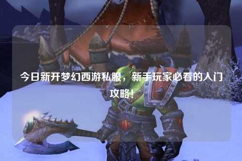 今日新開夢幻西游私服，新手玩家必看的入門攻略！